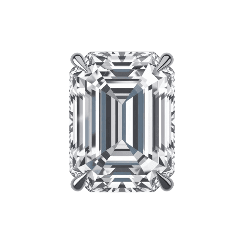 Emerald cut diamond