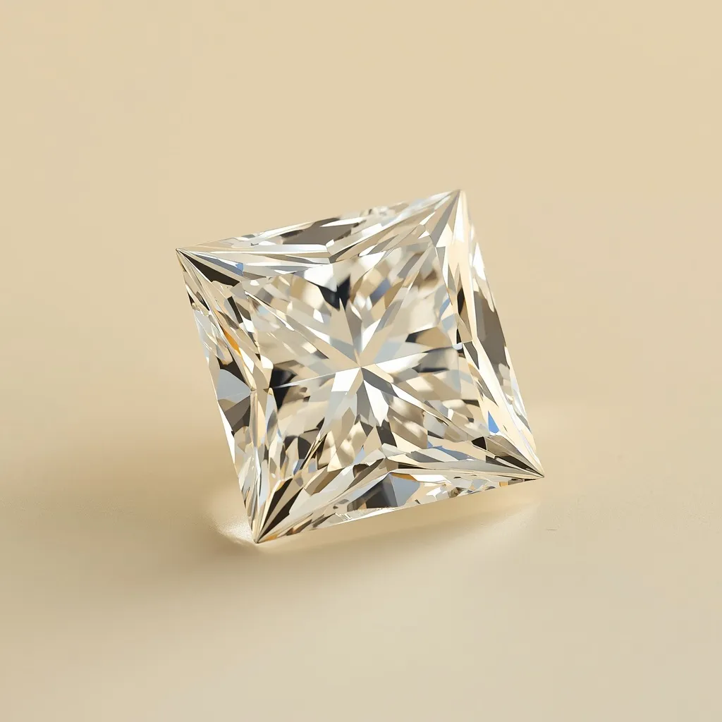 Princess cut square lab-grown diamond shape